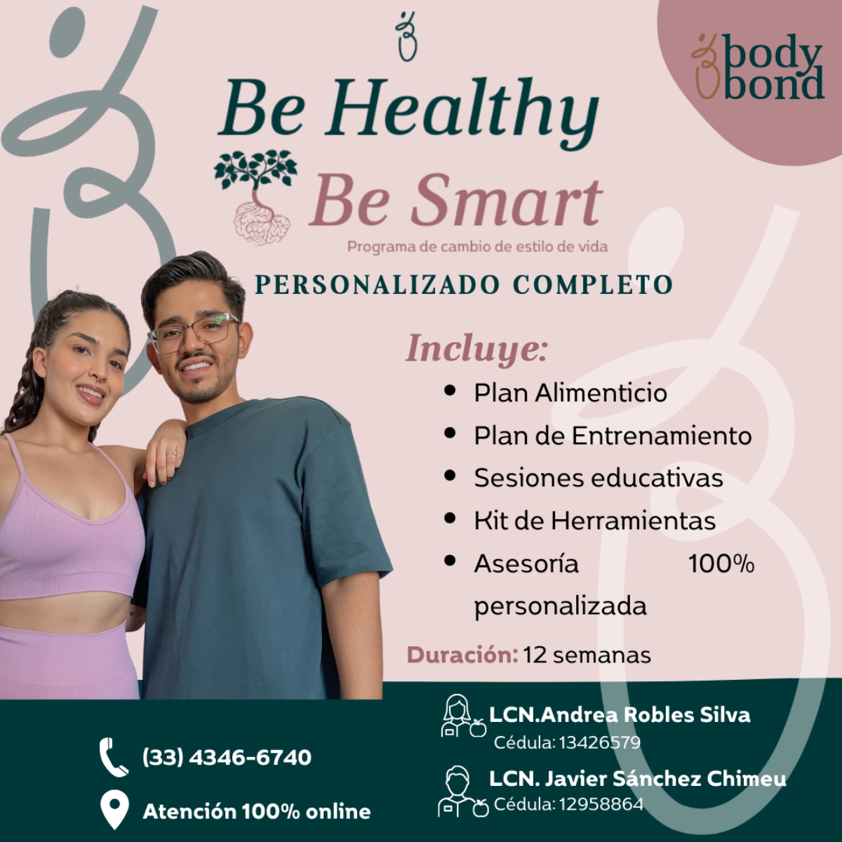 Programa Be Healthy Be Smart Personalizado Completo - Body Bond